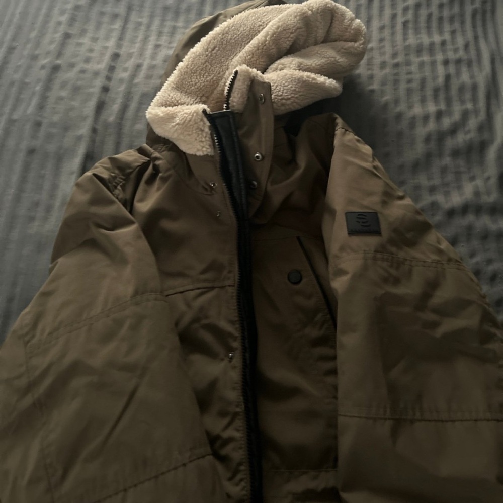 NWT Sean John Sherpa Trimmed Parka Jacket Sz Medium